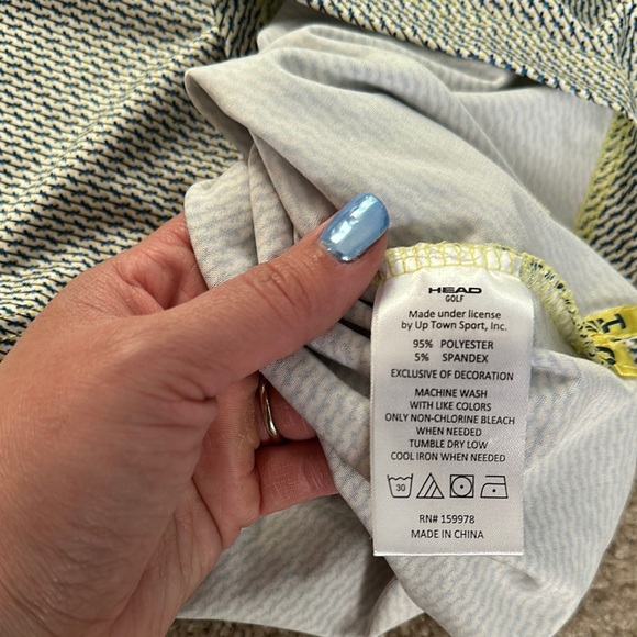 HEAD Dri Motion Polo Shirt Men's Medium Multicolor Breathable Performance Modern - Picture 8 of 9